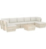 VidaXL 8-delige Loungeset met kussens pallet vurenhout