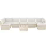 VidaXL 8-delige Loungeset met kussens pallet vurenhout