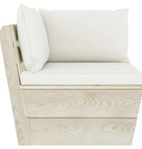 VidaXL 7-delige Loungeset met kussens pallet vurenhout