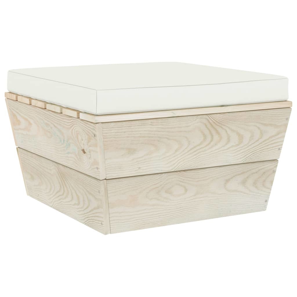 VidaXL 6-delige Loungeset met kussens pallet vurenhout