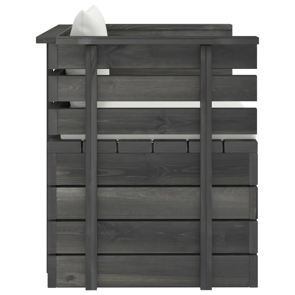 VidaXL 12-delige Loungeset met kussens pallet massief grenenhout