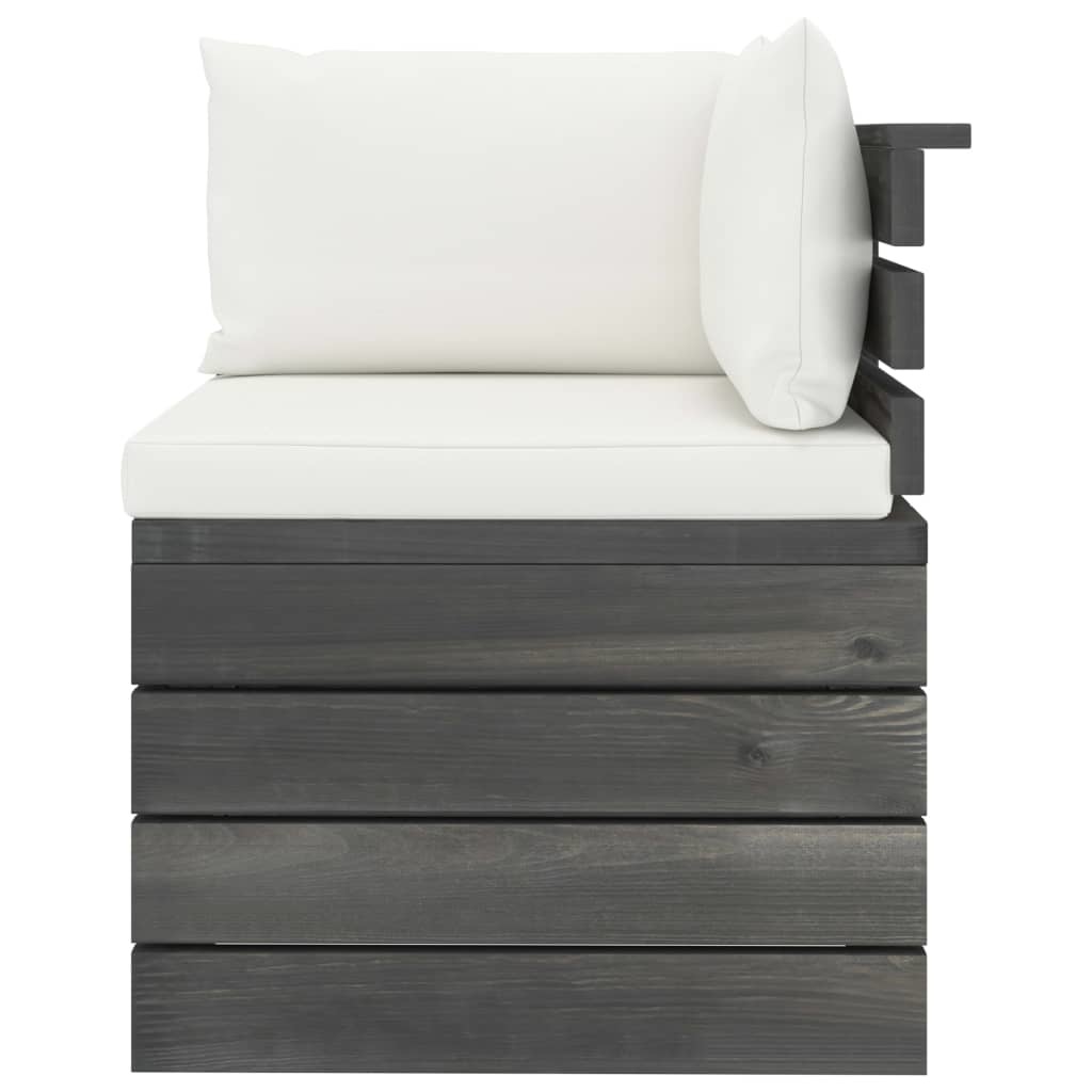 VidaXL 6-delige Loungeset met kussens pallet grenenhout