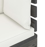 VidaXL 6-delige Loungeset met kussens pallet grenenhout