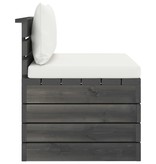 VidaXL 3-delige Loungeset met kussens pallet massief grenenhout