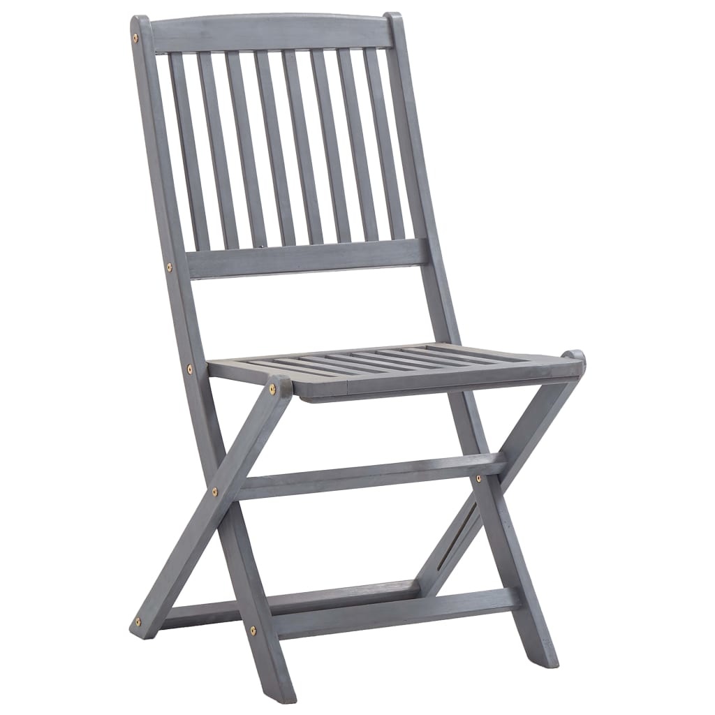 VidaXL Tuinstoelen inklapbaar 6 st met kussens massief acaciahout