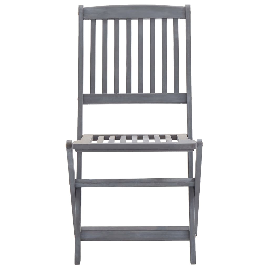 VidaXL Tuinstoelen inklapbaar 6 st met kussens massief acaciahout