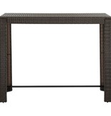 vidaXL Tuinbartafel 140,5x60,5x110,5 cm poly rattan bruin