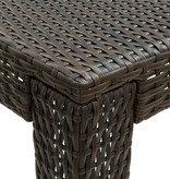 vidaXL Tuinbartafel 140,5x60,5x110,5 cm poly rattan bruin