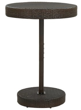 vidaXL Tuintafel 75,5x106 cm poly rattan bruin