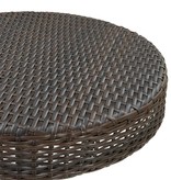 vidaXL Tuintafel 75,5x106 cm poly rattan bruin