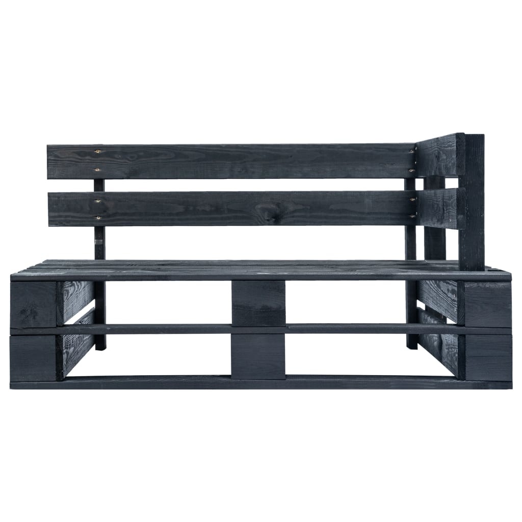 VidaXL Tuinbank met rode kussens pallet grenenhout