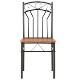 VidaXL Eetkamerstoelen 4 st MDF bruin