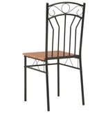 VidaXL Eetkamerstoelen 4 st MDF bruin