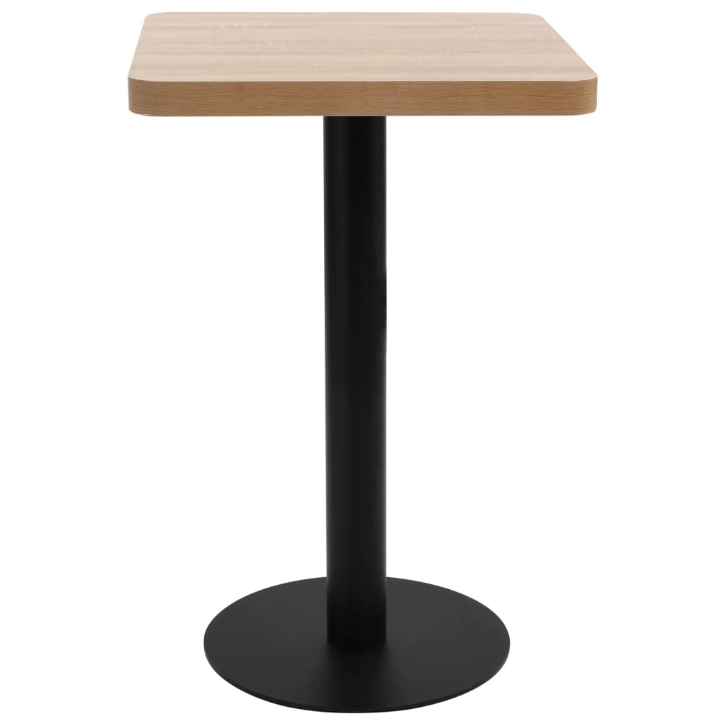 VidaXL Bistrotafel 50x50 cm MDF lichtbruin