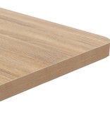 VidaXL Bistrotafel 50x50 cm MDF lichtbruin