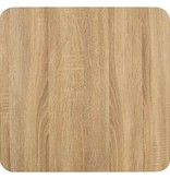 VidaXL Bistrotafel 50x50 cm MDF lichtbruin