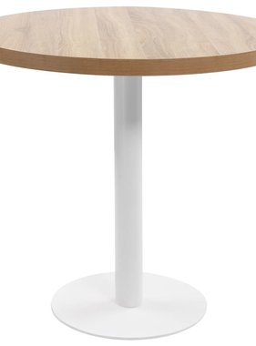 VidaXL Bistrotafel 80 cm MDF lichtbruin