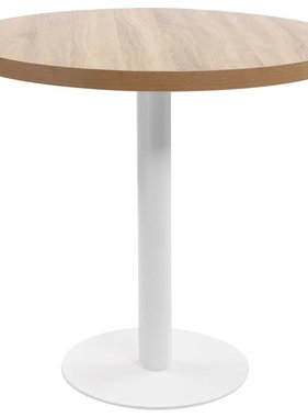 vidaXL Bistrotafel 80 cm MDF lichtbruin