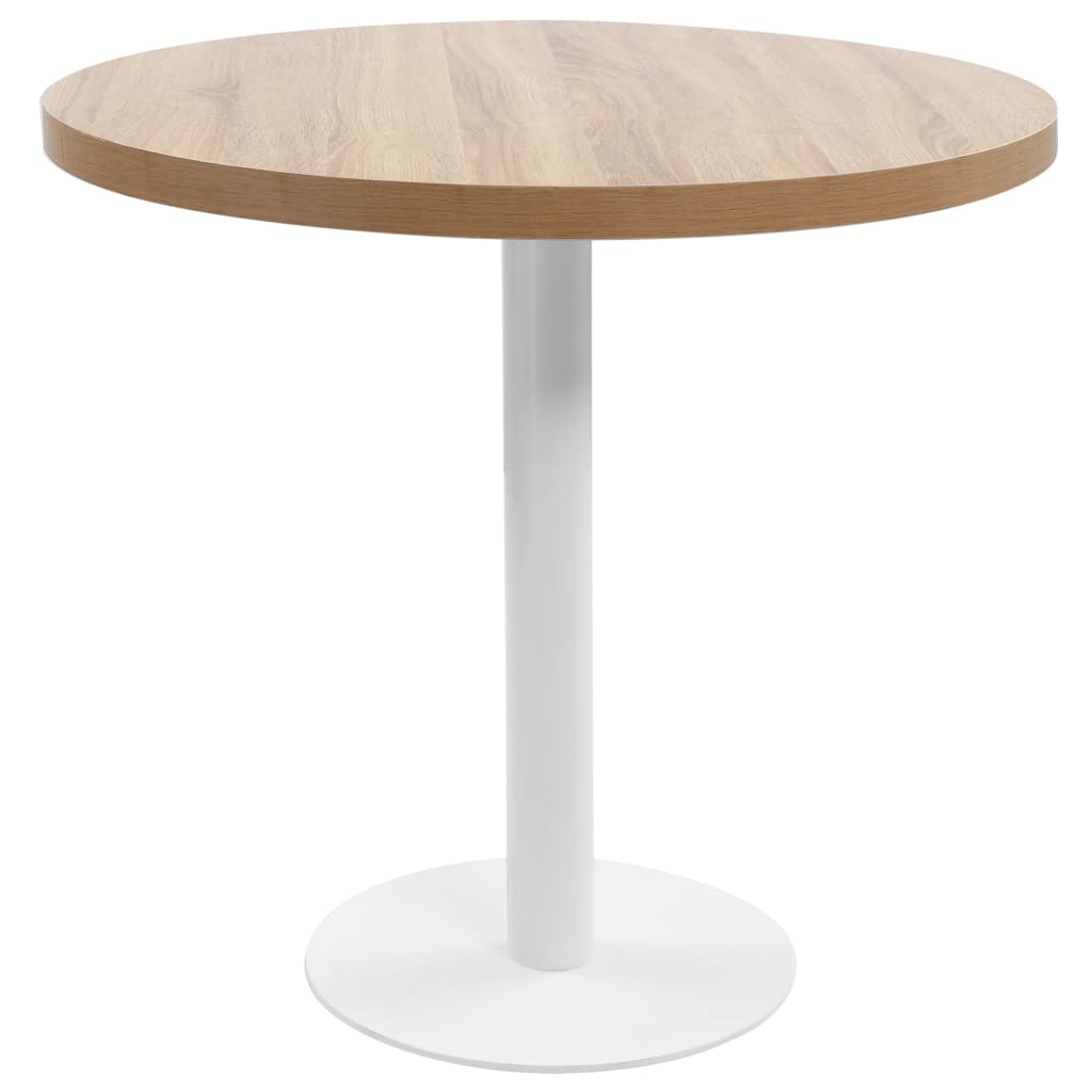 VidaXL Bistrotafel 80 cm MDF lichtbruin