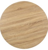 VidaXL Bistrotafel 80 cm MDF lichtbruin