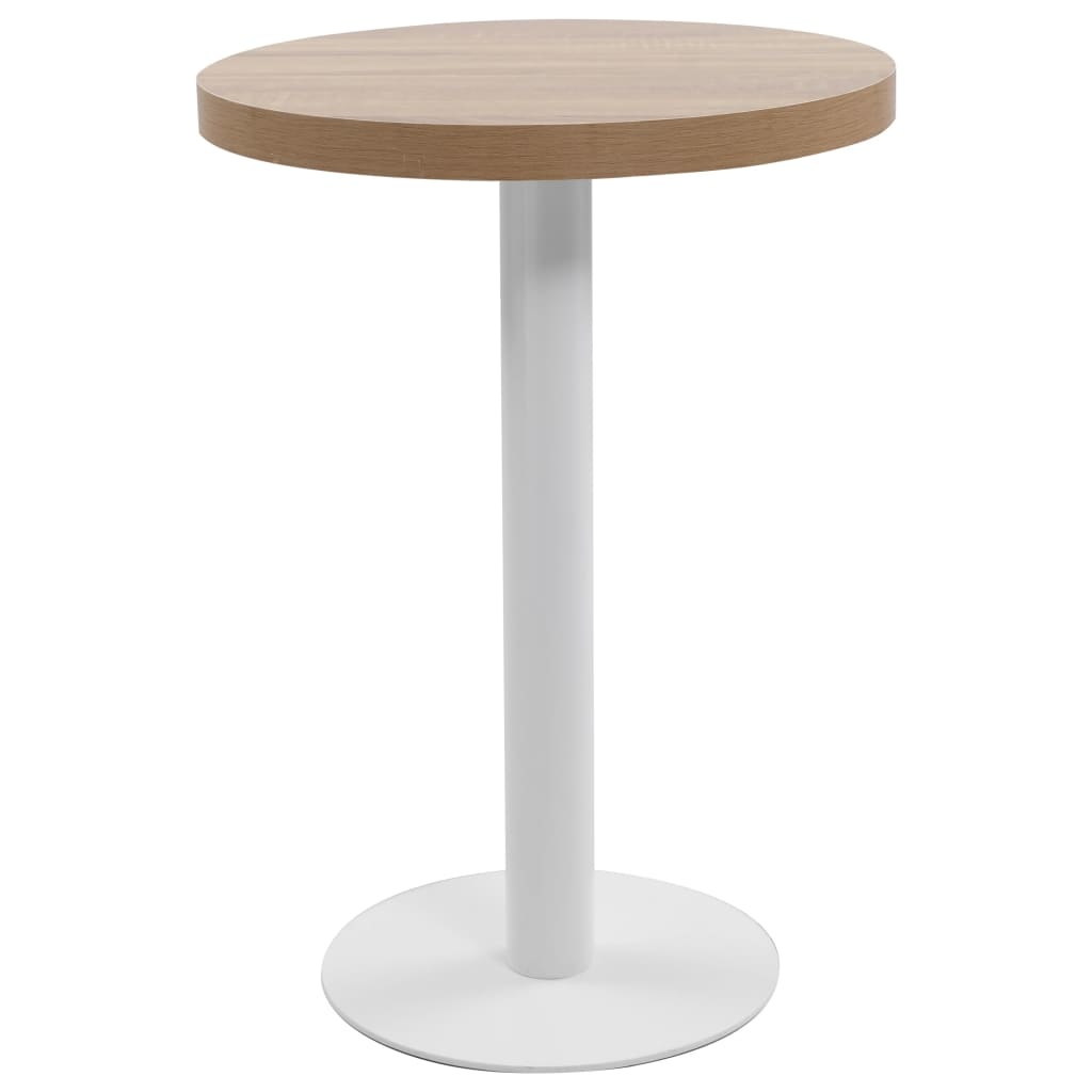 VidaXL Bistrotafel 60 cm MDF lichtbruin