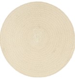 vidaXL Placemats 4 st rond 38 cm katoen natuurlijk