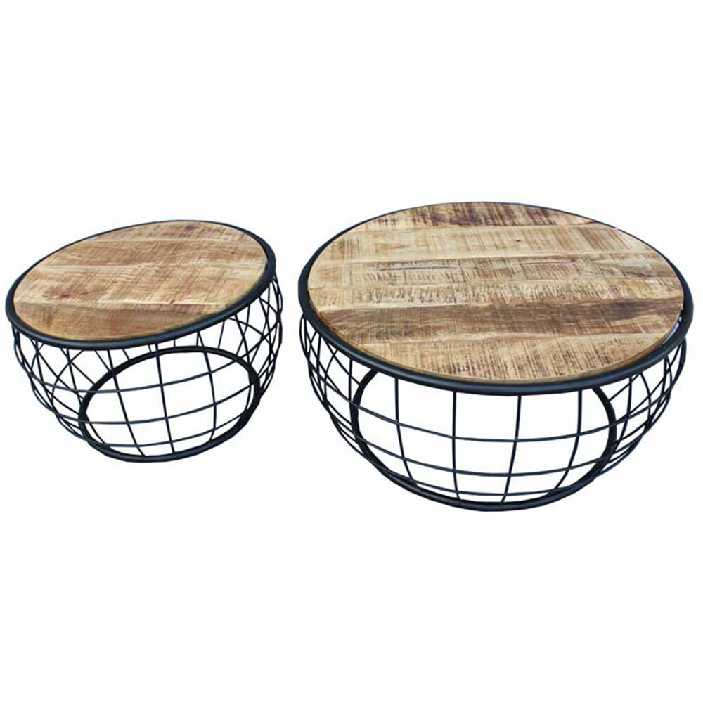 KantoormeubelenPlus Salontafel Akranes set van 2 stuks