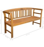VidaXL Tuinbank met kussen 157 cm massief acaciahout