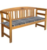 VidaXL Tuinbank met kussen 157 cm massief acaciahout