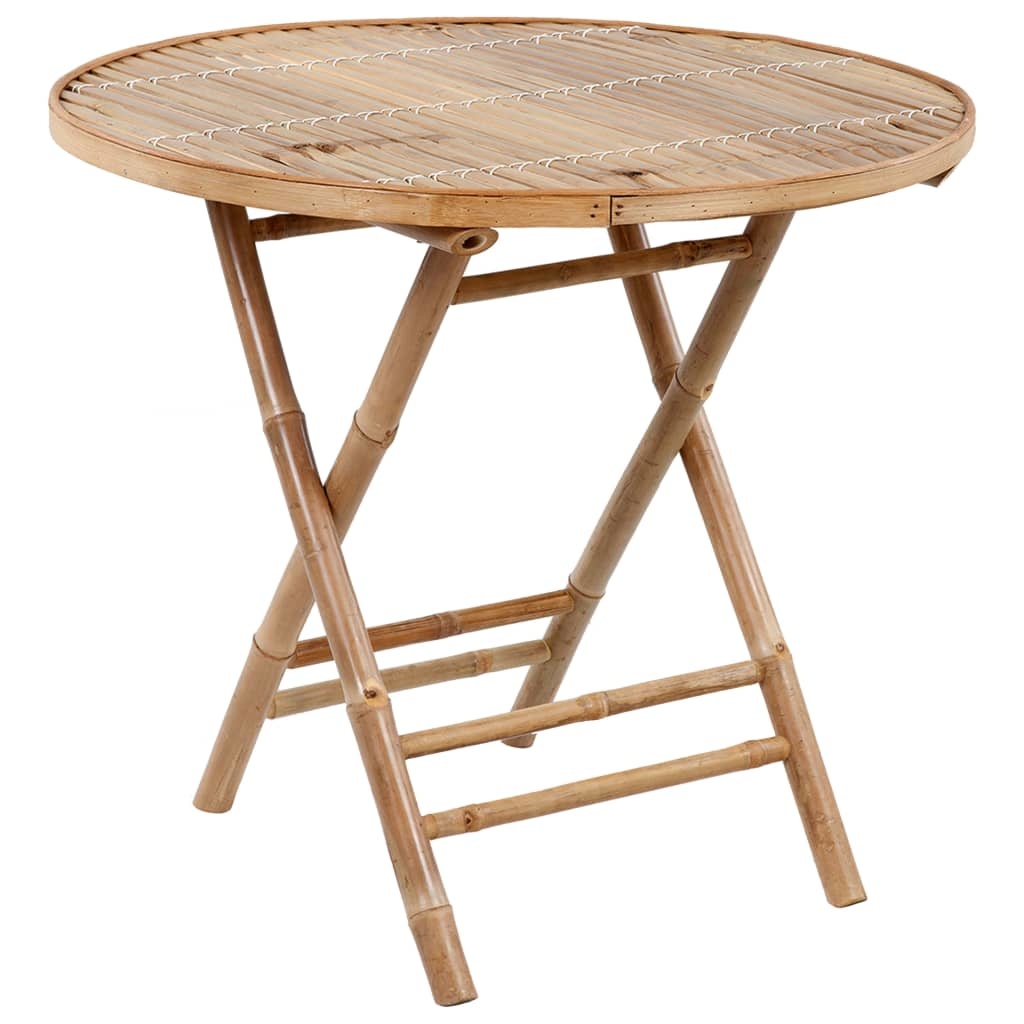 VidaXL 5-delige Tuinset inklapbaar met kussens bamboe