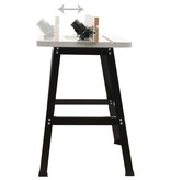 VidaXL Freestafel 81x61x88 cm staal en MDF