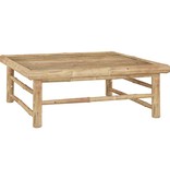 VidaXL 7-delige Loungeset met donkergrijze kussens bamboe