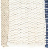 vidaXL Placemats 6 st chindi gestreept 30x45 cm blauw en wit