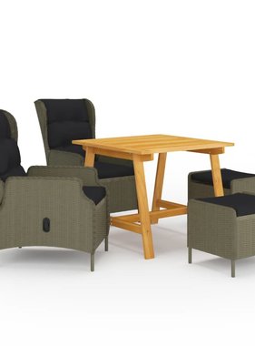 VidaXL 5-delige Tuinset bruin