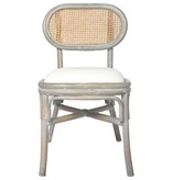 VidaXL Eetkamerstoelen 4 st linnen grijs