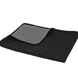 VidaXL Bedsprei dubbelzijdig 230x260 cm quilt grijs en zwart