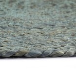 VidaXL Placemats 4 st rond 38 cm jute olijfgroen