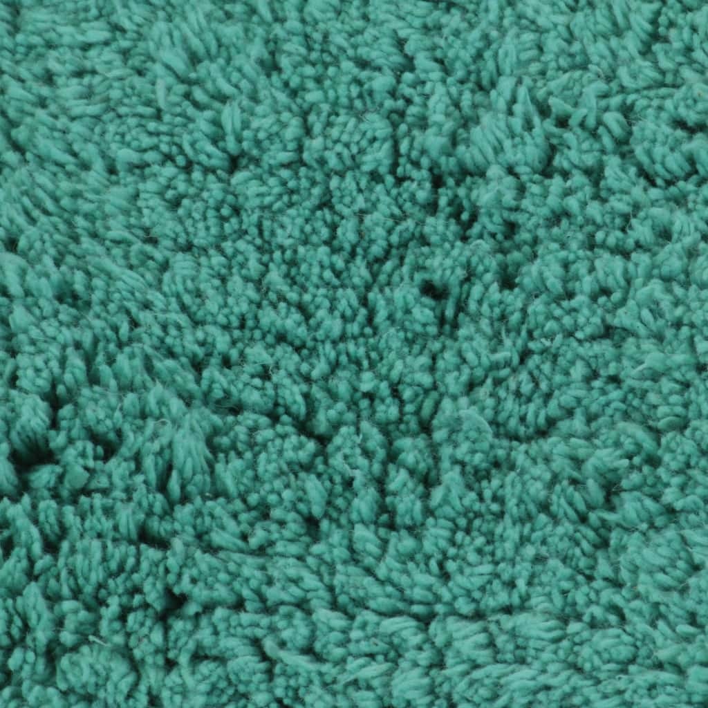 VidaXL Badmattenset stof turquoise 2-delig