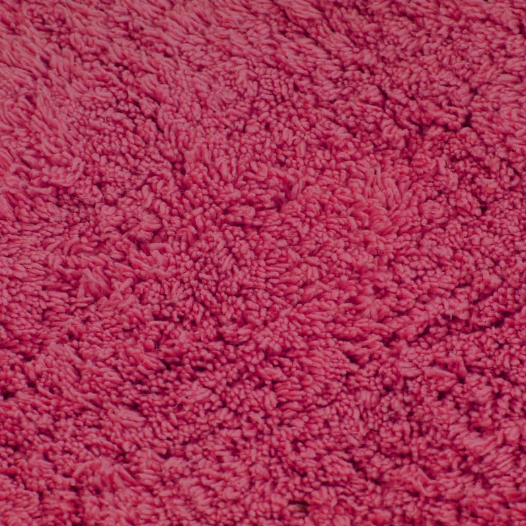 VidaXL Badmattenset stof fuchsia 2-delig