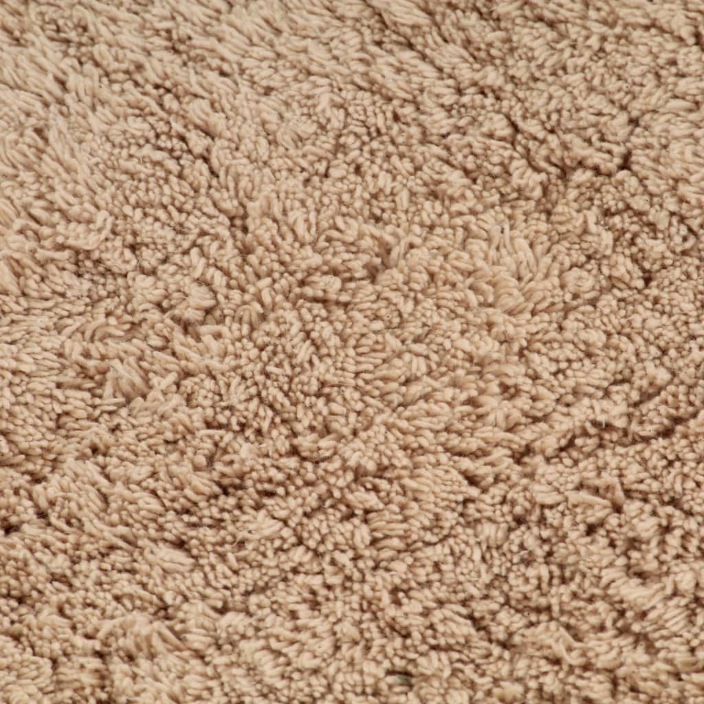 VidaXL Badmattenset stof beige 2-delig