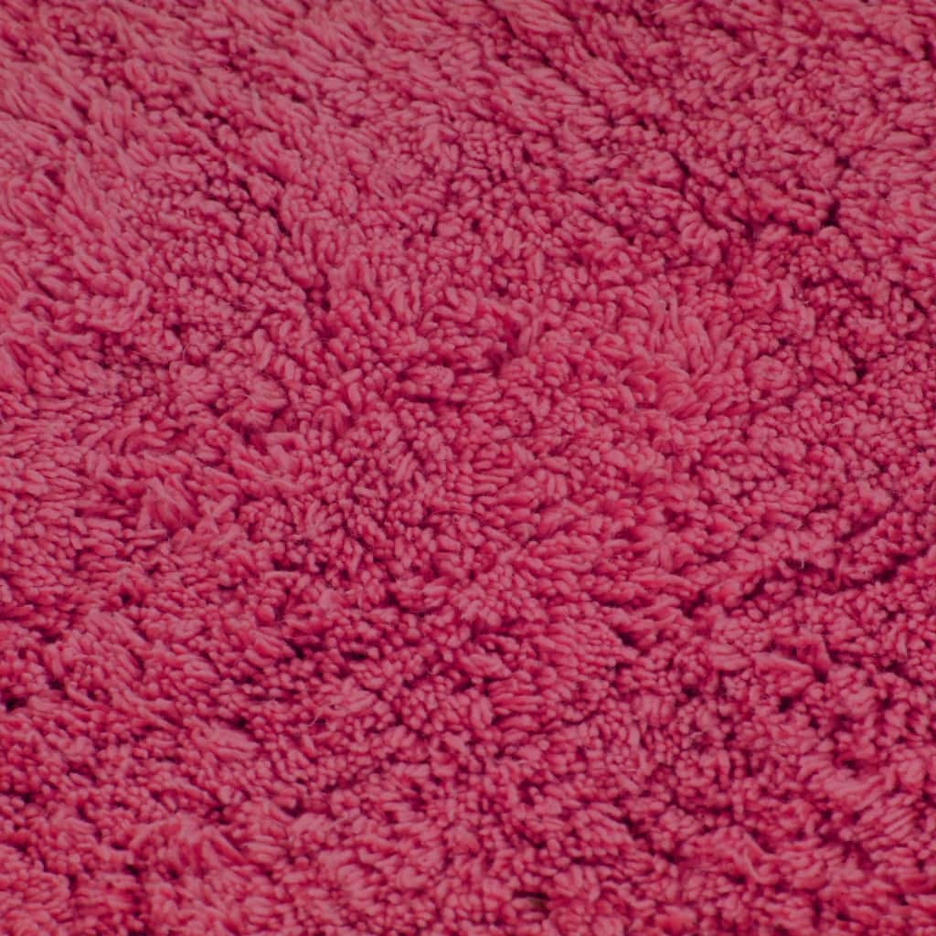 VidaXL Badmattenset stof fuchsia 3-delig