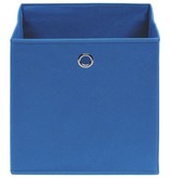 VidaXL Opbergboxen 4 st 32x32x32 cm stof blauw