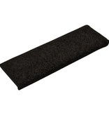 VidaXL Trapmatten 15 st 65x25 cm zwart