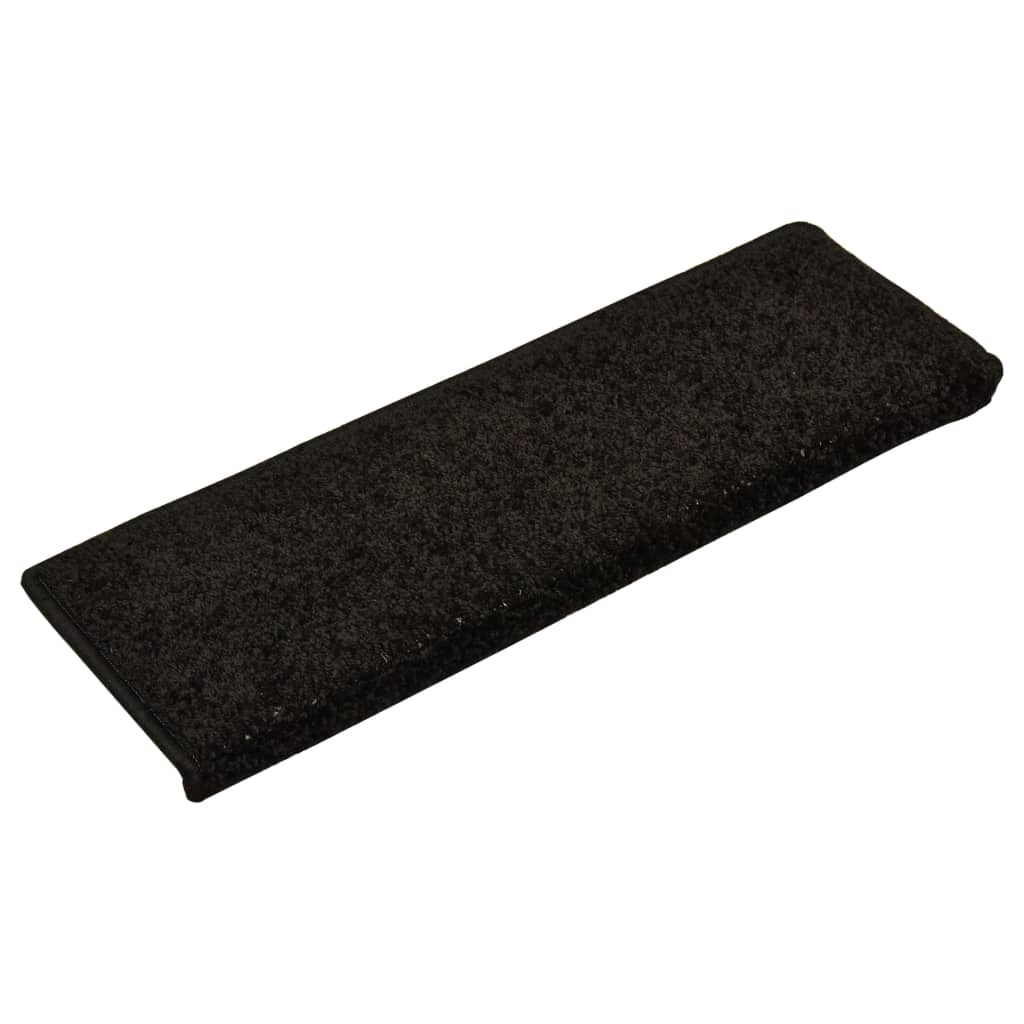 VidaXL Trapmatten 15 st 65x25 cm zwart