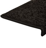 VidaXL Trapmatten 15 st 65x25 cm zwart