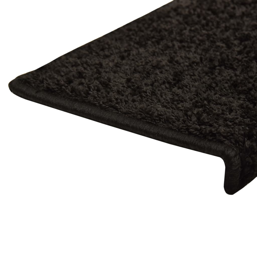 VidaXL Trapmatten 15 st 65x25 cm zwart