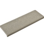 VidaXL Trapmatten 15 st 65x25 cm lichtgrijs