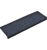 VidaXL Trapmatten 15 st 65x25 cm naaldvilt blauw