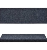 VidaXL Trapmatten 15 st 65x25 cm naaldvilt blauw