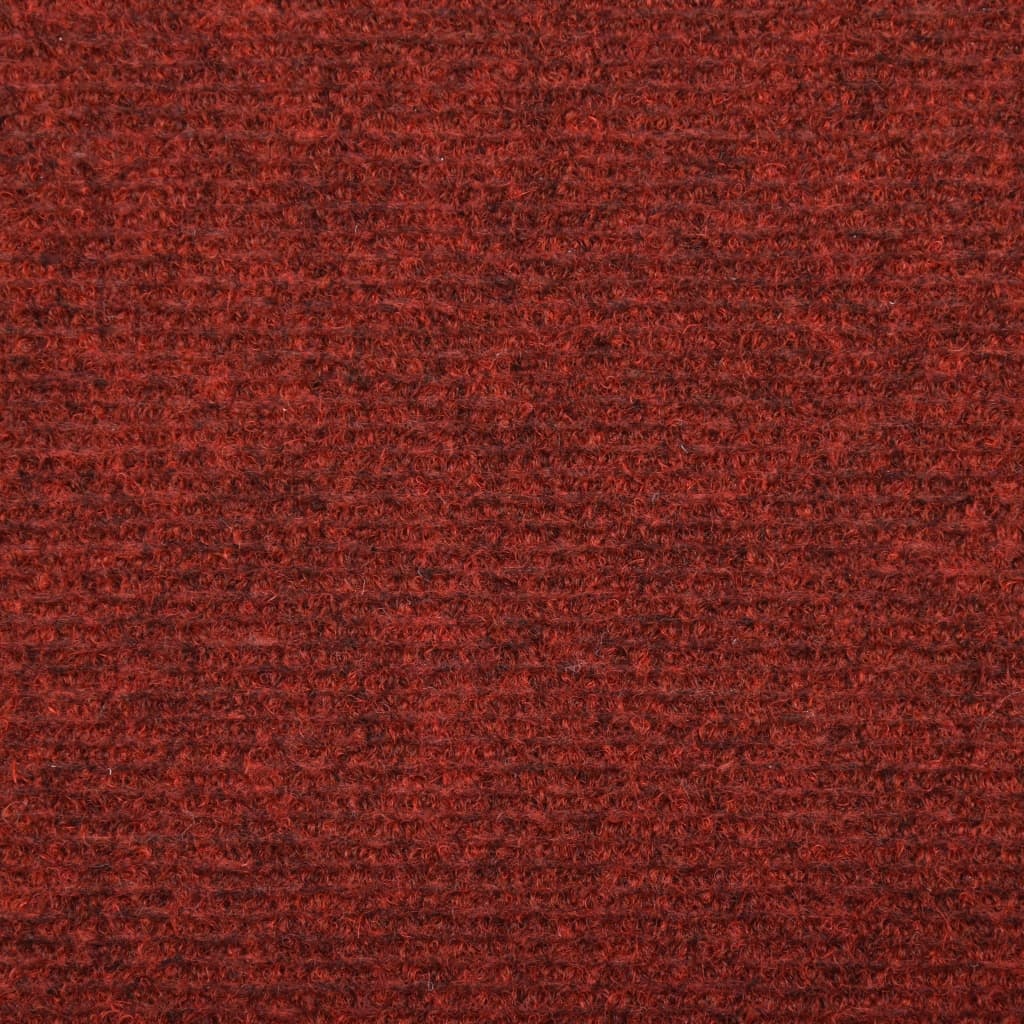 VidaXL Trapmatten 15 st 65x25 cm naaldvilt rood
